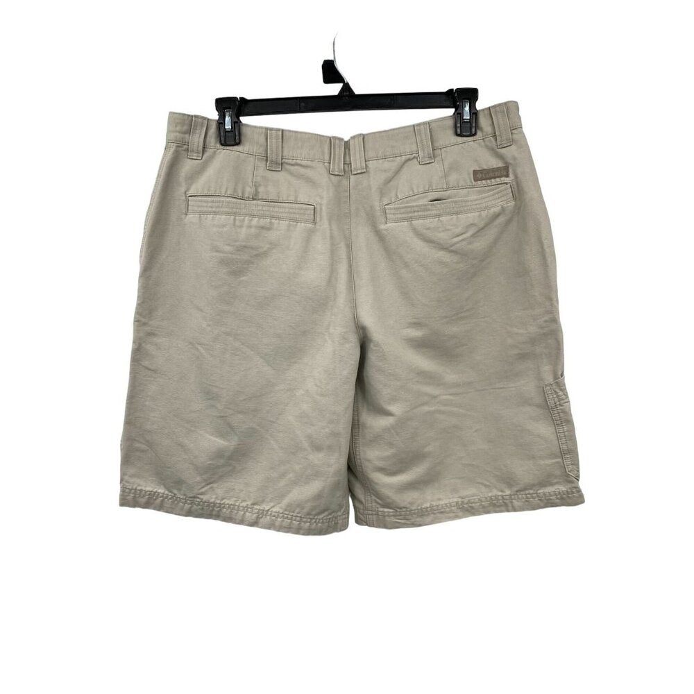 Columbia Tan Casual Shorts Mens 38 Used Outdoor Hiking - Picture 2 of 14